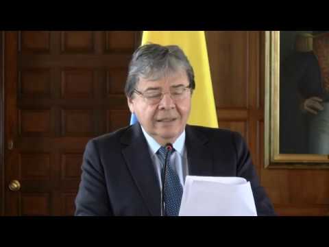 carlos alberto Declaración del Canciller Holmes Trujillo en la rueda de prensa