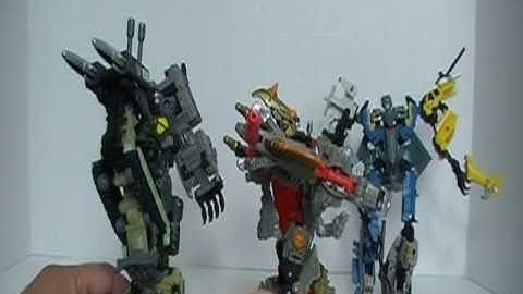 Transformers Power Core Combiners:  "Grimstone with the Dinobots"