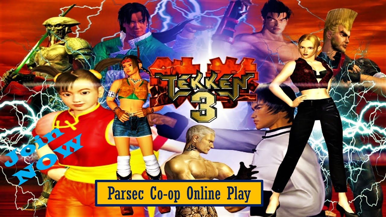  tekken 3 playstation 1 duckstation emulator parsec gameplay on