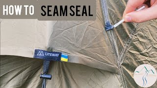 How to Seam-Seal a Sil-Nylon Tent (Liteway Illusion Solo Tent)(Gear Aid)