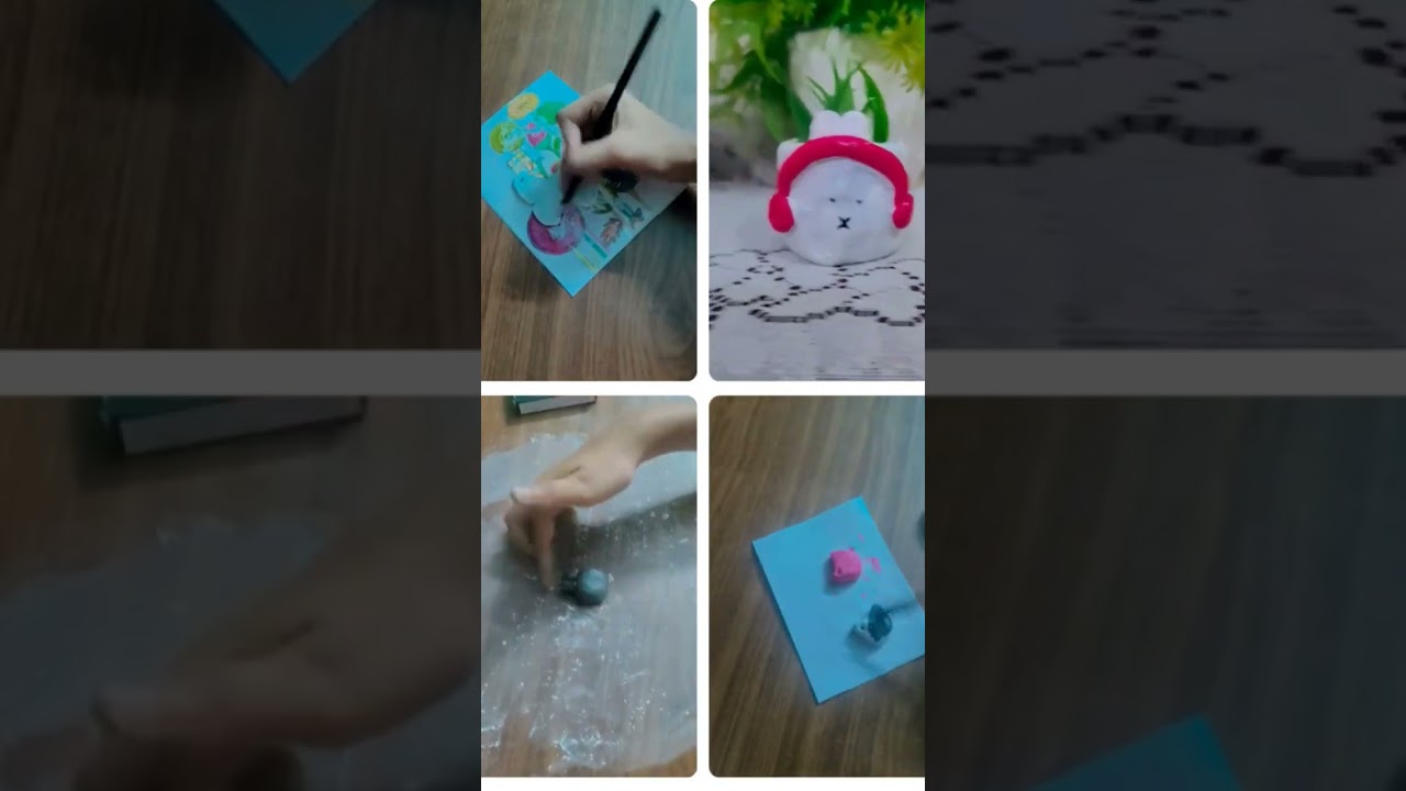 Clay art 💡 ideas#youtubeshorts #creativecreation 🌟#diy #homemadecreations #artandcraft #claycrafts