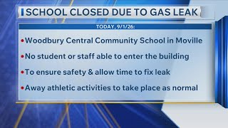 Woodbury Central Closed Due to Gas Leak - 9/1/2026 @KCAUTVSiouxCity