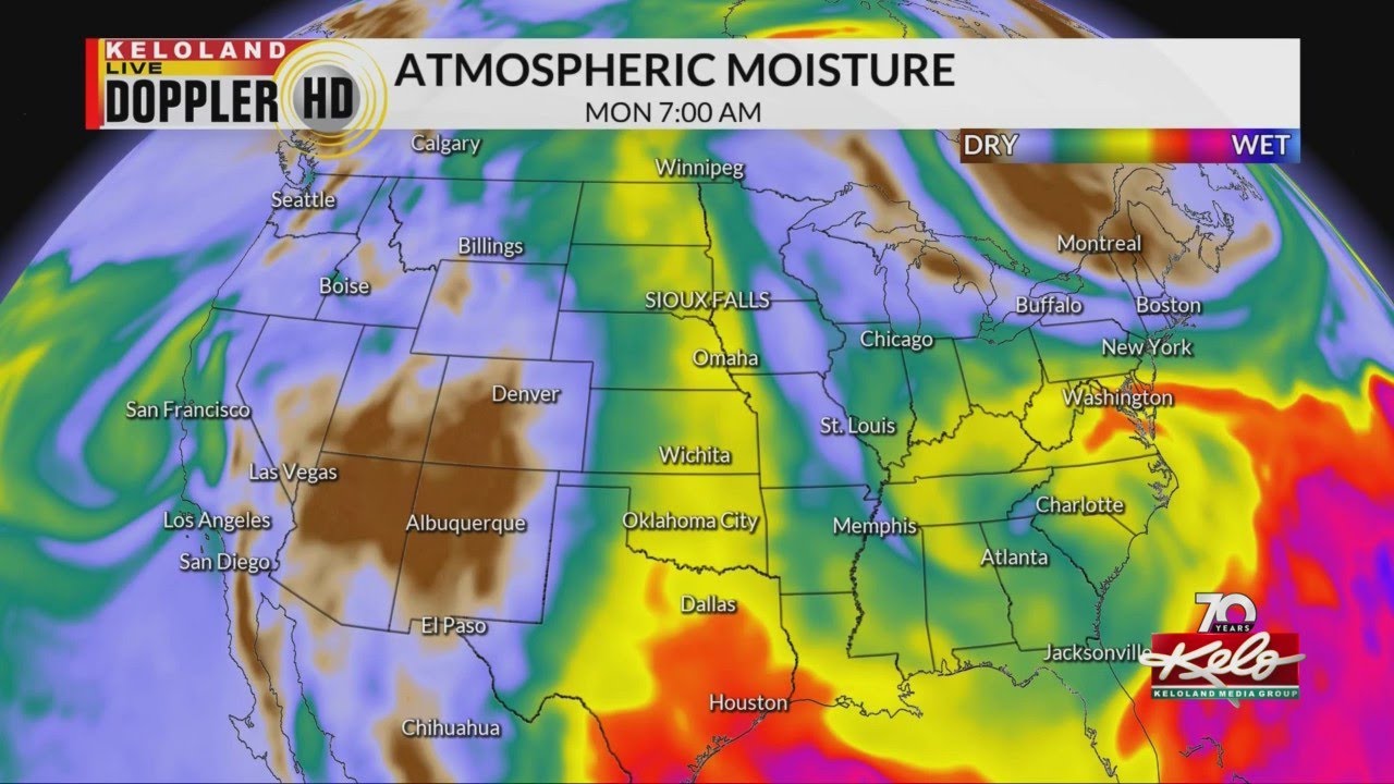 Chances for moisture increasing this week - YouTube