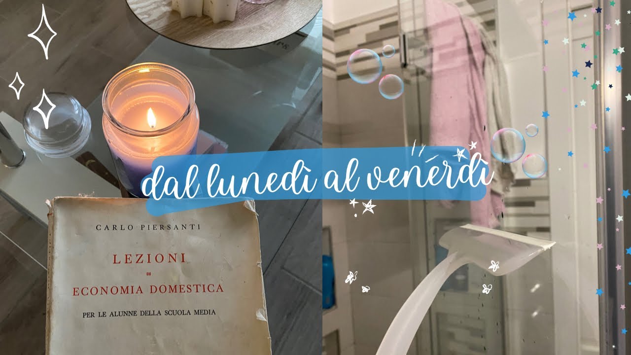 ORGANIZZAZIONE SEMPLICE PULIZIE SETTIMANALI 🫧 (lo stretto necessario) ✨ slow real time - no talking