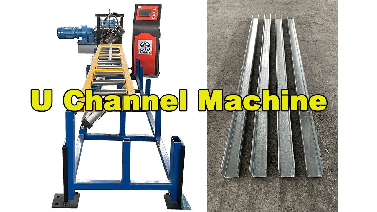 U guide rail roll forming machine make to Russia | U channel roll forming machine