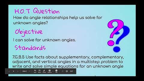 Supplementary Angles Video Larsen - Google Slides
