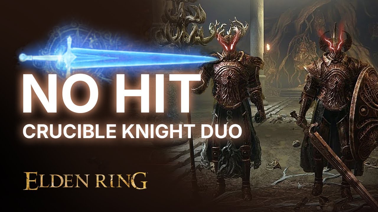 Spellblade vs Crucible Knights Duo (NO HIT, NO PARRY) - Elden Ring Boss ...