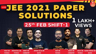 JEE Main 2021 Question Paper Solutions ? (25th Feb Shift 1) | JEE 2021 Question Paper | Vedantu JEE