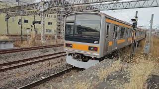 常磐快速線 209系1000番台 (中央線ﾄﾀT82編成) 団体列車  我孫子駅発車