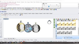 تصميم المجوهرات. Jewelry Design Making Necklace Engraving by Rhinocero with Rhino Gold /Lesson72 screenshot 5