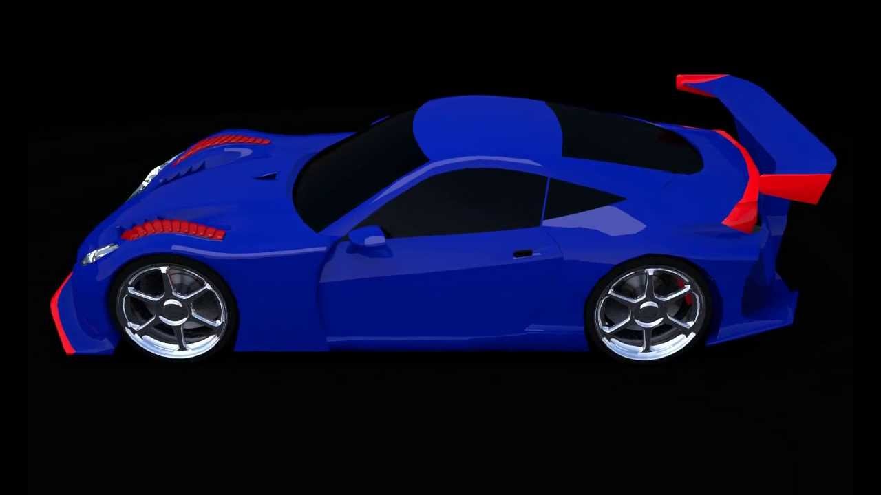 Car created in Blender, breta.g6.cz