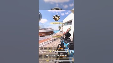 Sniper only challenge in #codm #shorts