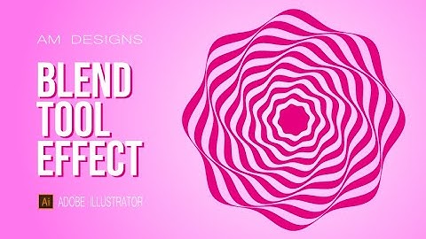 How to use the BLEND TOOL - Adobe Illustrator Tutorial