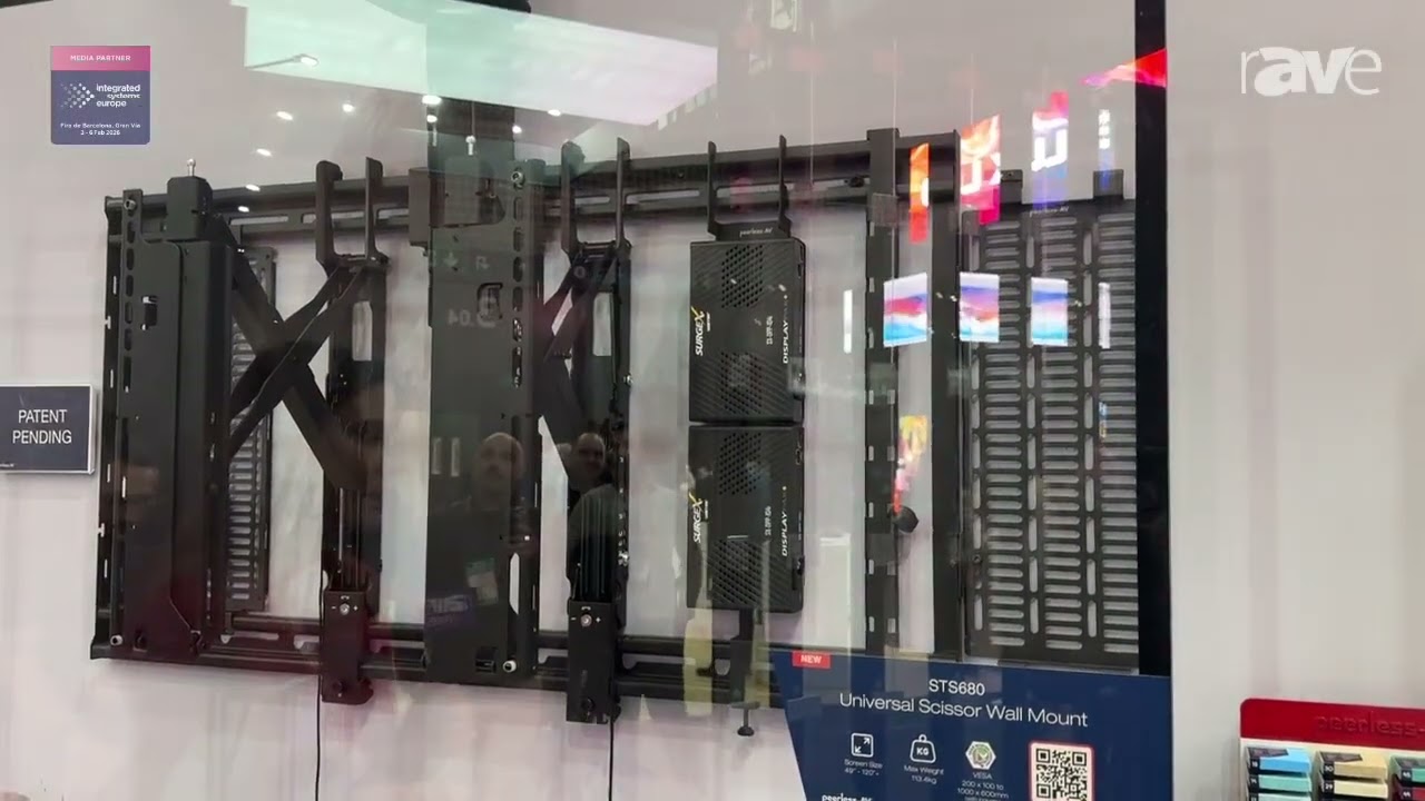 ISE 2026: Peerless-AV Showcases STS680 Universal Scissor Wall