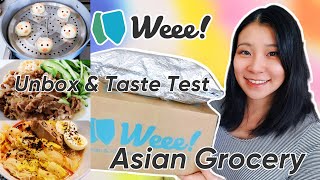 Weee asian grocery unboxing & taste test! Beef don, Custard pig bun, japanese ramen!