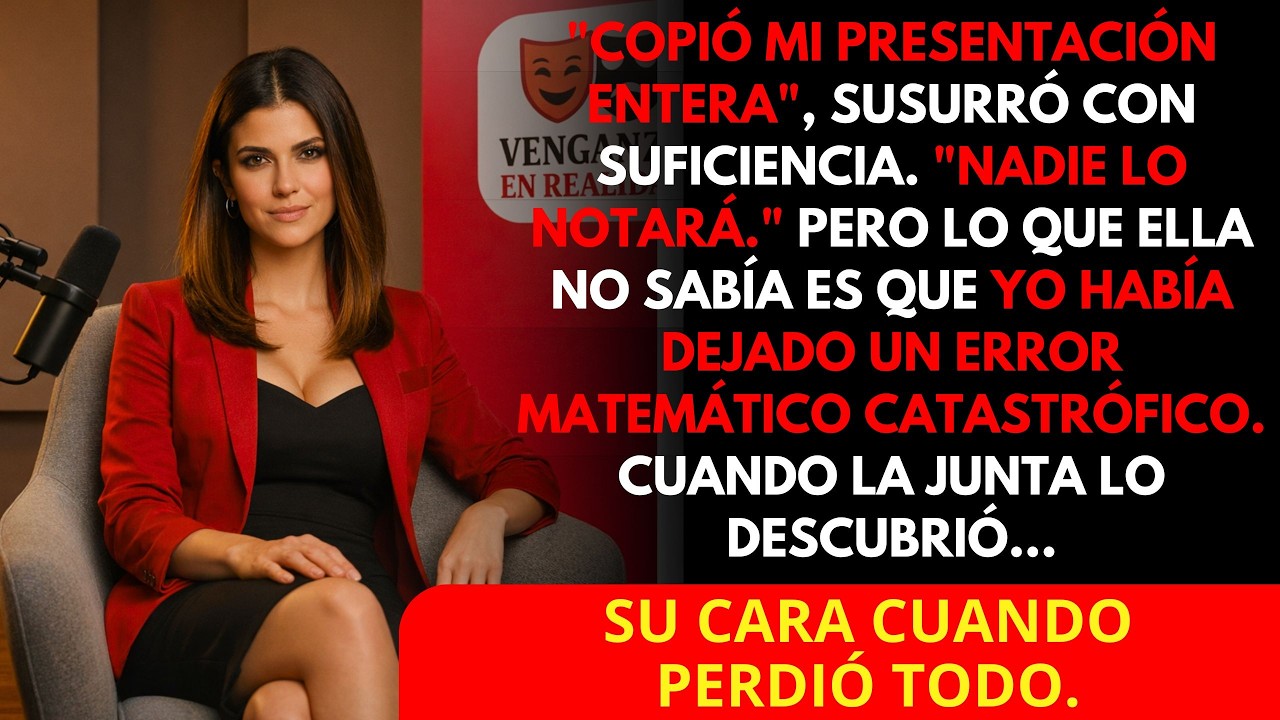 Ella Robó Mi Presentación Dejé Un Error Matemático Que Destruyó Su Credibilidad Ante La Junta.