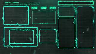 Green Neon Stream Overlay Package For Twitch