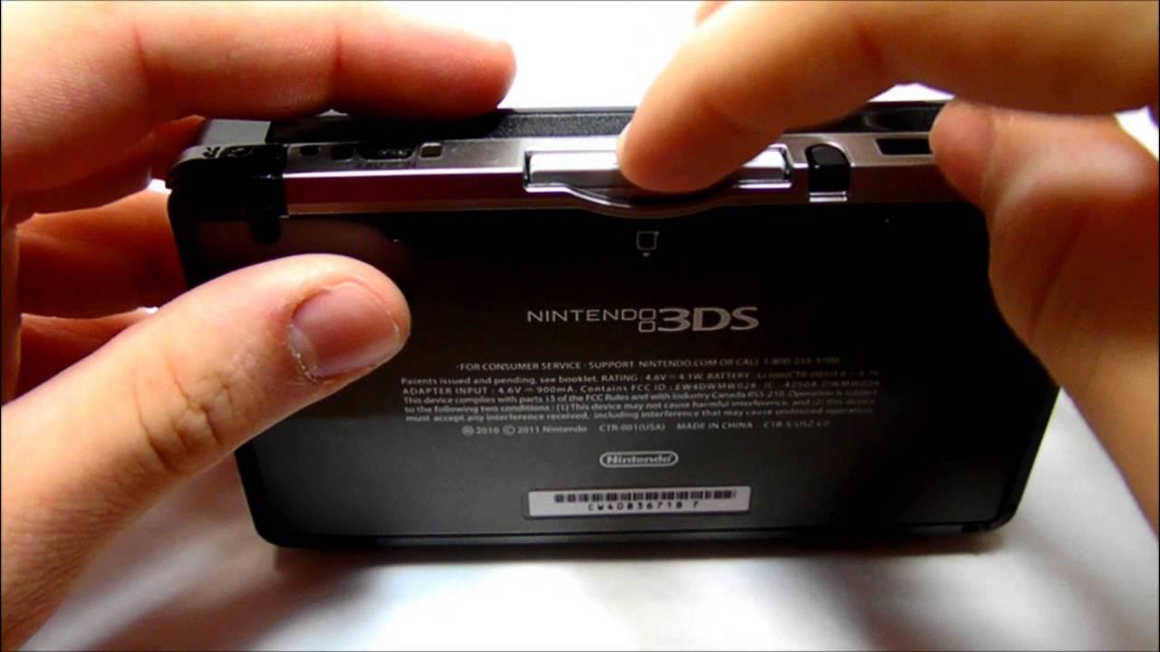How To Insert A Game Into A Nintendo 3DS YouTube