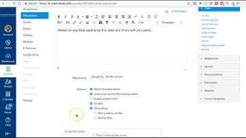 Create a Graded Discussion in Canvas