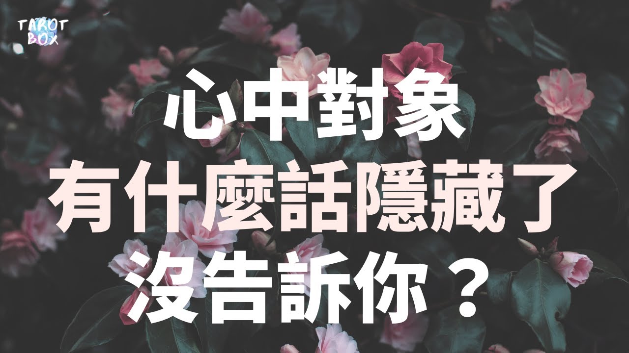 塔羅占卜 心中對象有什麼話隱藏了 沒告訴你 大方向能量僅供參考 交往中 曖昧 友達以上戀人未滿 分手斷聯 Timeless 請以2倍速觀看