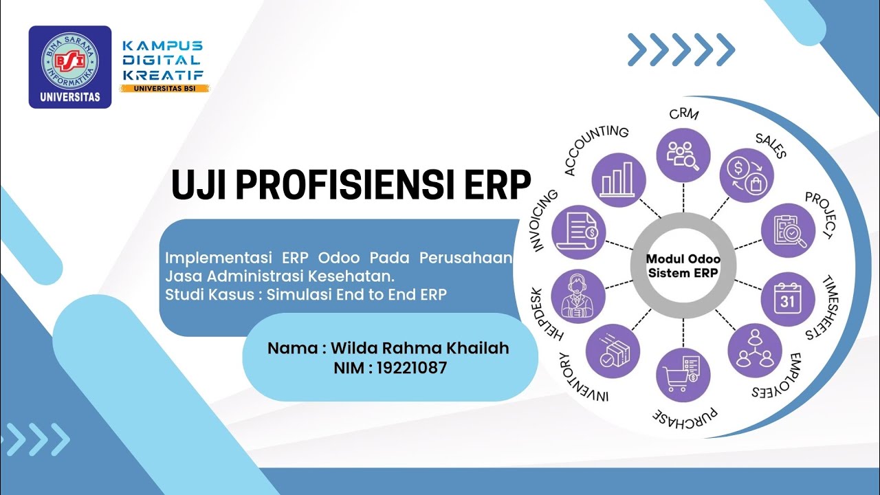 Presentasi Sertifikasi ERP - Wilda Rahma Khailah | Kerjasama UBSI & Jidoka System Indonesia