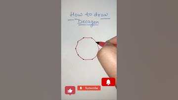 How to draw decagon| draw decagon shape with dots #shorts #maths #multiplication #mathematics #shape