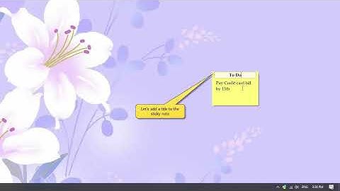 Windows: Creating sticky notes on Windows desktop in Notezilla