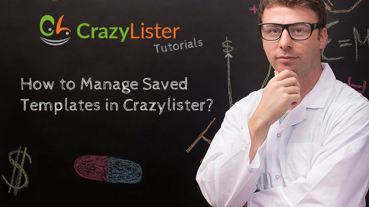 How to Manage Saved Templates? - Crazylister Tutorial