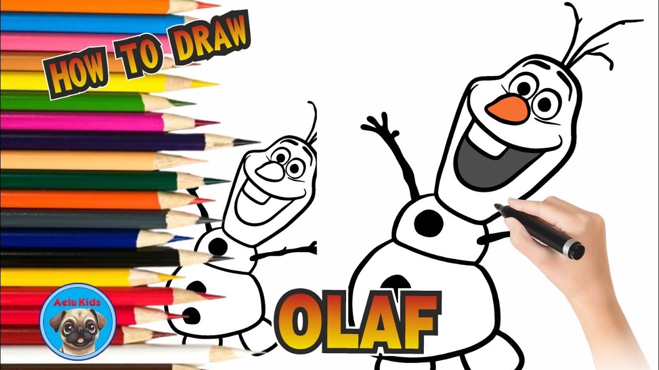 How to Draw Olaf Step by Step | Easy Frozen Drawing Tutorial for ...