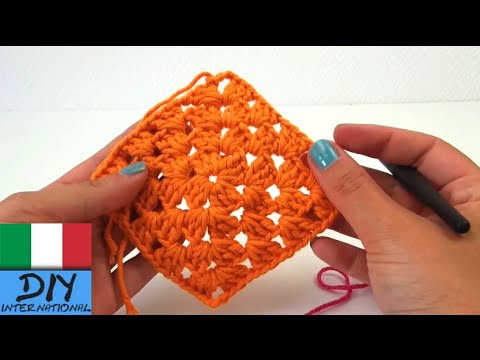 Quadrati Granny Square Ad Uncinetto Principianti Quadrati Uncinetto Granny Square Facile Youtube