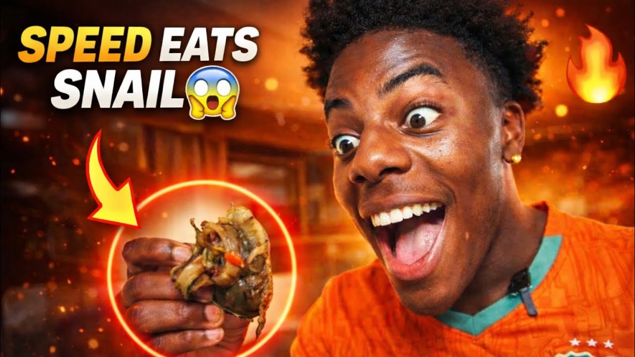 Speed trying snail for first time 🐌| Speed in ivory coast | Speed eating snail 