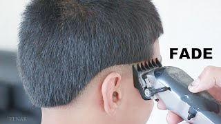 asmr barber - low fade haircut - men hair cutting tutorial