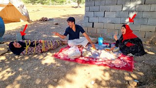 Troubled Life: The first wife's brutal wickedness and Omid's tying her to a tree
