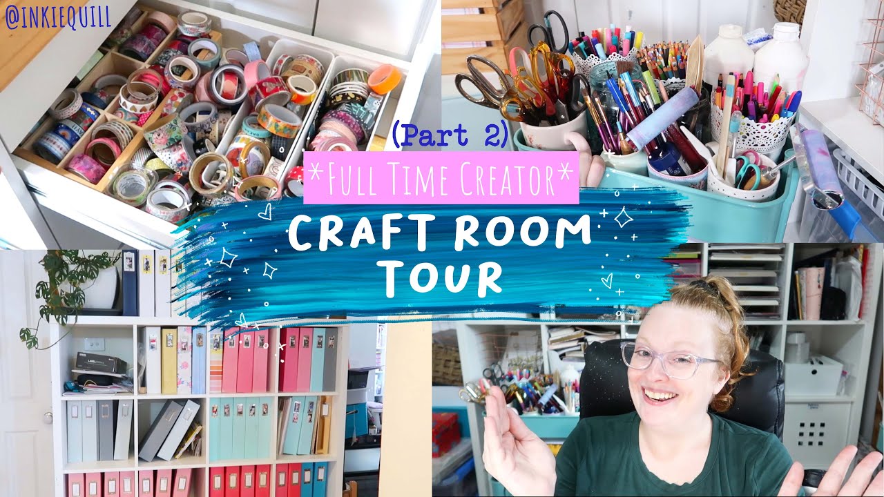 CRAFT ROOM TOUR Pt 2 // Working Full Time as a Creative
