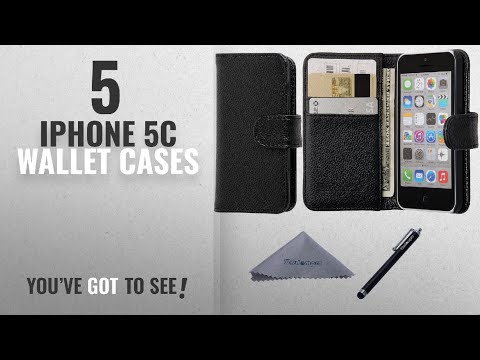 IPhone 5C Wallet Cases [2018 Best Sellers]: iPhone 5c Case, Wisdompro Premium PU Leather 2-in-1