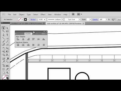 Video 16 Basic Transformations // Aligning Objects [Adobe Illustrator CS5]