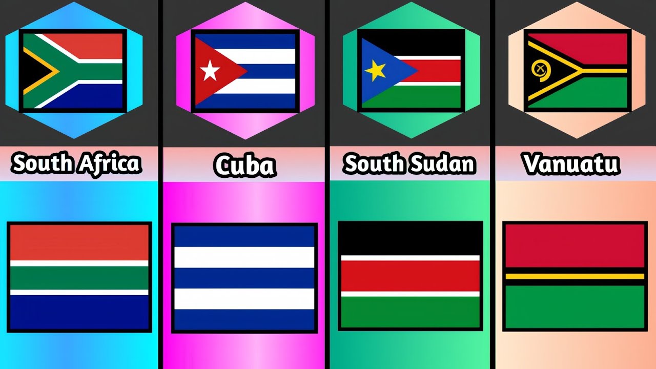 Erasing Triangles In Flags From Different Countries || Info Data - YouTube