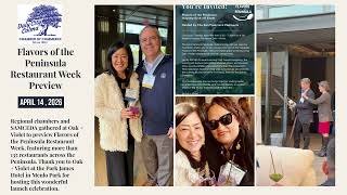 April 14, 2026 - Flavors of the Peninsula Restaurant Week Preview - San Francisco Bay Area