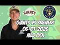 San Francisco Giants vs Milwaukee Brewers 6/1/26 MLB Pick &amp; Prediction | MLB Betting Tips