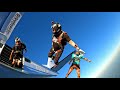 Skydivers fun jumping in the summer of 2022