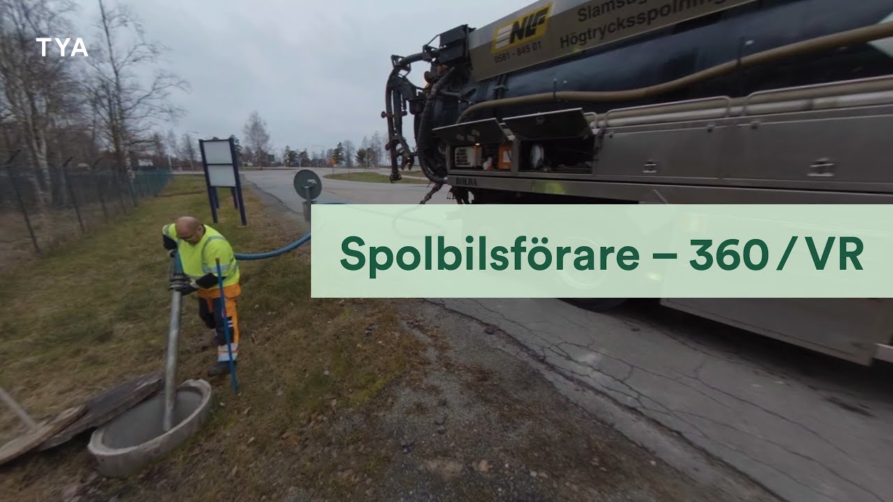Att köra spolbil – 360 video