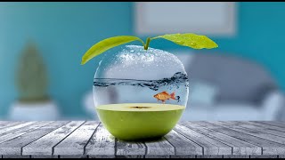 Photo Manipulation in Photoshop | Apple and Fish #photoshop#photoshoptutorial  #manipulation