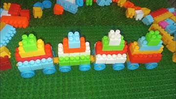 Satisfying diy lego train ASMR #funbuildingblocks #legobuildingblocks #building blocks # blocks game