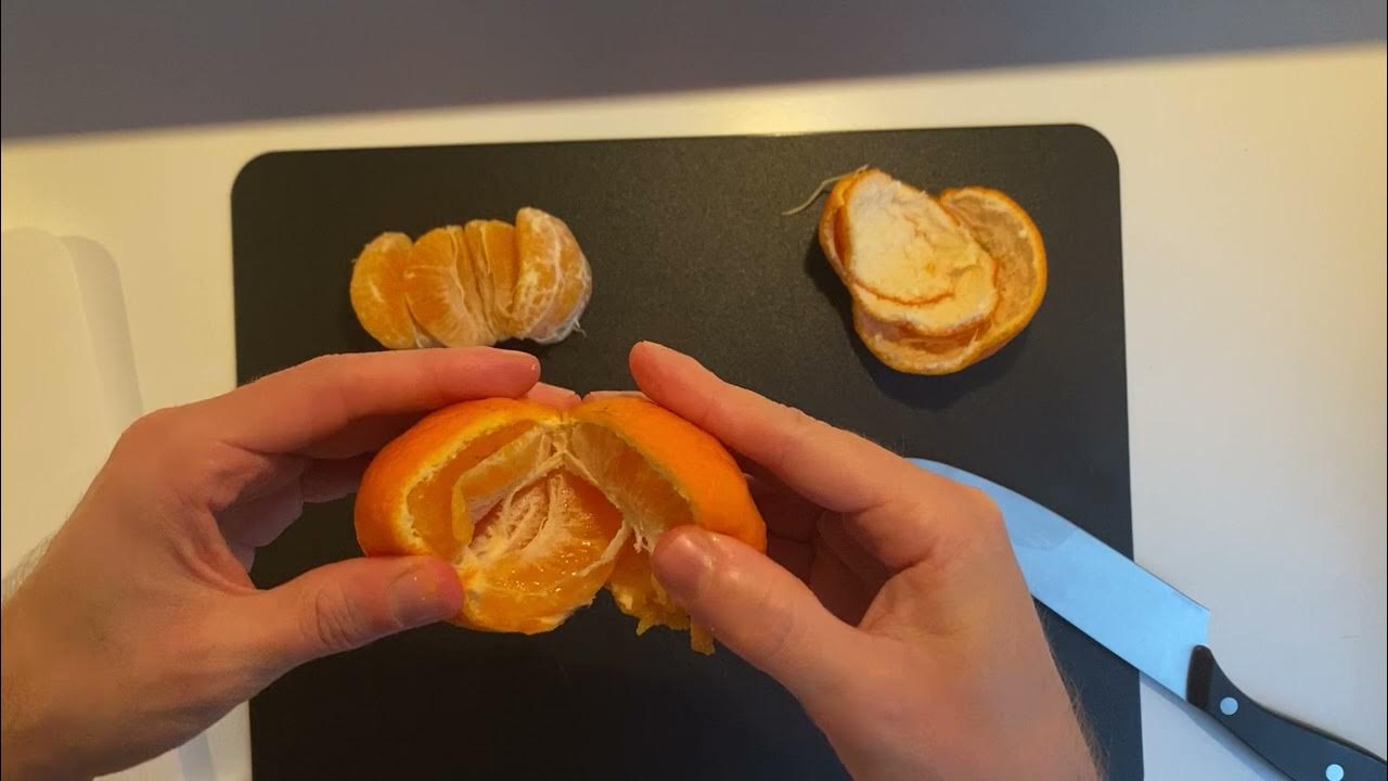 Clementines The Best and Fastest Way to Cut It YouTube