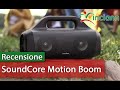 Recensione: Speaker outdoor Anker SoundCore Motion Boom impermeabile IPX7 BassUP Batteria 24H