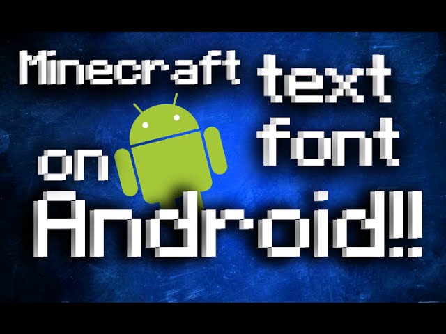 HOW TO DOWNLOAD - ADD MINECRAFT FONT