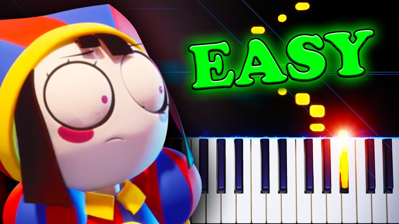 The Amazing Digital Circus Theme - EASY Piano Tutorial - YouTube