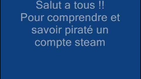 Methode hack compte steam