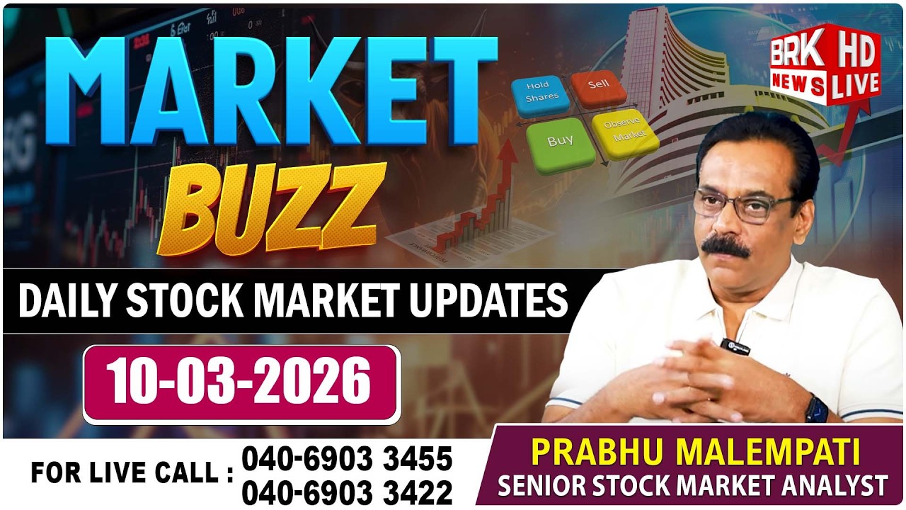 🔴LIVE : MARKET BUZZ | Daily Stock Market Updates || BRK News | PRABHU MALEMPATI