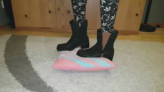 Trample Pillow With My Black Boots Crush Fetish Asmr
